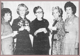 Mrs. W.C. Newman, Mrs. George Nalley, president, Mrs. Ford Graham, Mrs. Eads Poitevant, and Mrs. Monte L. Kewley, 1970